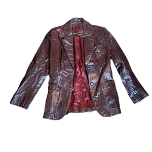 Vintage Etienne Aigner Jacket Burgundy Size‎ 10